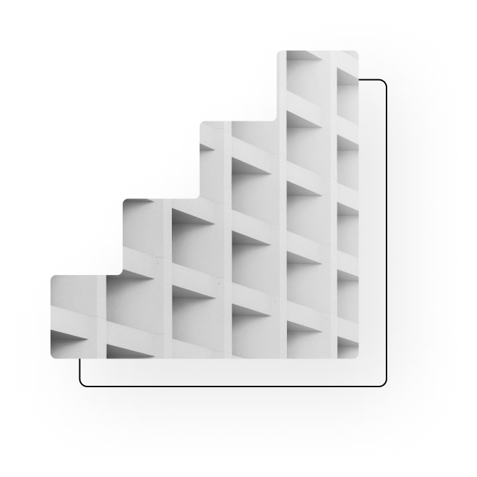 Cube geometric design. Single focus, small steps. The way you direct your attention matters. When you focus on the right steps, you discover surprisingly simple and powerful ways to engage your body and mind. Madefor, focus, small steps, lasting change.
